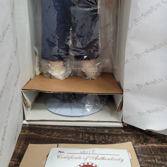 1993 Alfalfa The Little Rascals Porcelain Doll The Hamilton Collection - Picture 4 of 6